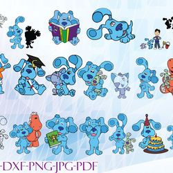 blue and friend svg, bundles blue's clues svg, png,dxf, pdf, jpg...
