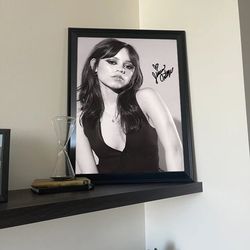 jenna ortega poster, jenna ortega signed poster, no framed, gift