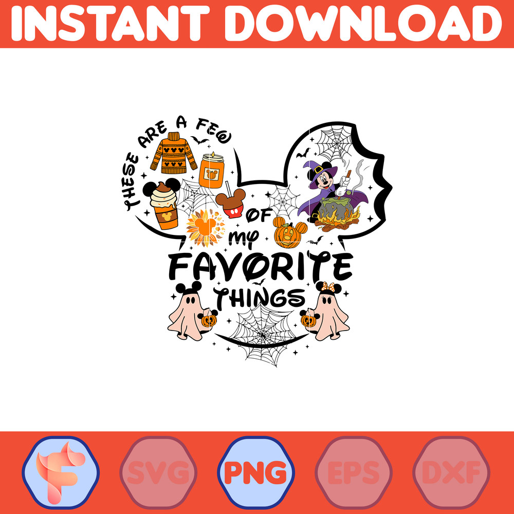 Mickey Characters Halloween Watercolor PNG For Cricut, Mickey Team Scary Cute Horror Characters, Halloween Clipart sublimation PNG (11).jpg