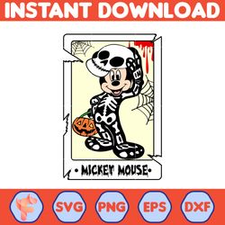 mouse halloween tarot svg, mickey mouse svg, mouse head svg, halloween cartoon svg, mickeyy halloween svg