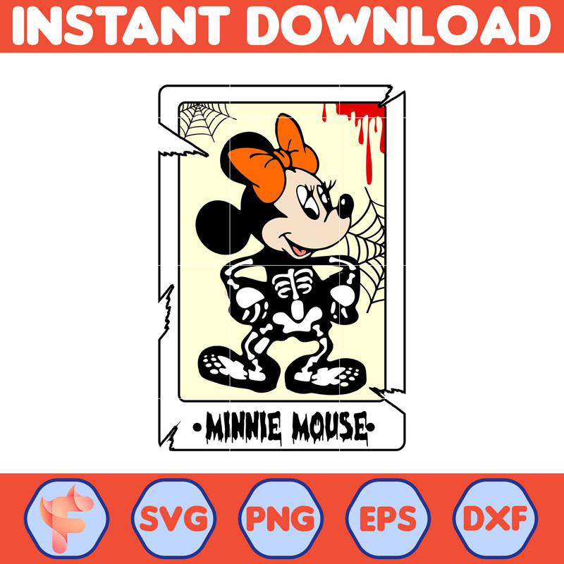 Mouse Halloween Tarot Svg, Mouse Head SVG, Halloween Sublimation Svg, Halloween Cartoon Svg, Mickeyy Halloween Svg, Png, Svg, Dxf (5).jpg