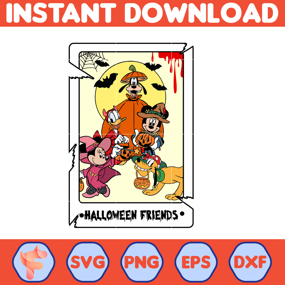 Mouse Halloween Tarot Svg, Mouse Head SVG, Halloween Sublimation Svg, Halloween Cartoon Svg, Mickeyy Halloween Svg, Png, Svg, Dxf (8).jpg