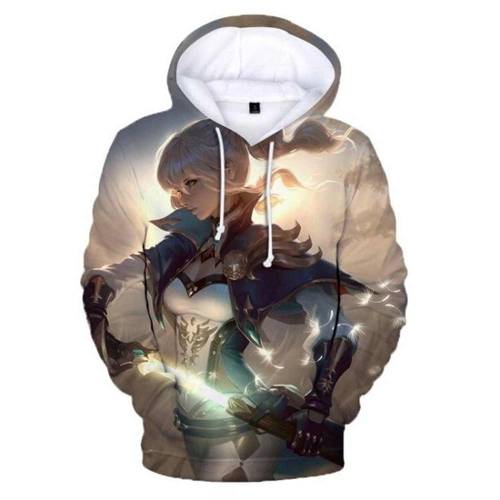 Jean All Over Print 3D Hoodie Zip Hoodie, Jean Genshin Impact 3D Hoodie Zip Hoodie Fleece Hoodie, Jean Hoodie 3D