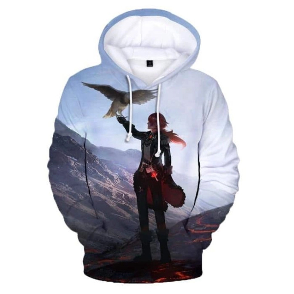 Diluc All Over Print 3D Hoodie Zip Hoodie, Diluc Genshin Impact 3D Hoodie Zip Hoodie Fleece Hoodie, Diluc Hoodie 3D