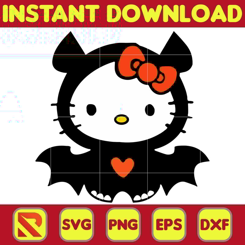 Hello Cats Horror Halloween Svg Png, Layered Hello Cat Svg, Horror Characters Svg, Jack Cat Svg (21).jpg