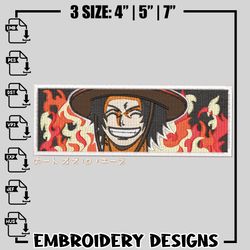 Portgas D. Ace embroidery design, One Piece embroidery, anime design, logo design, anime shirt, Instant download