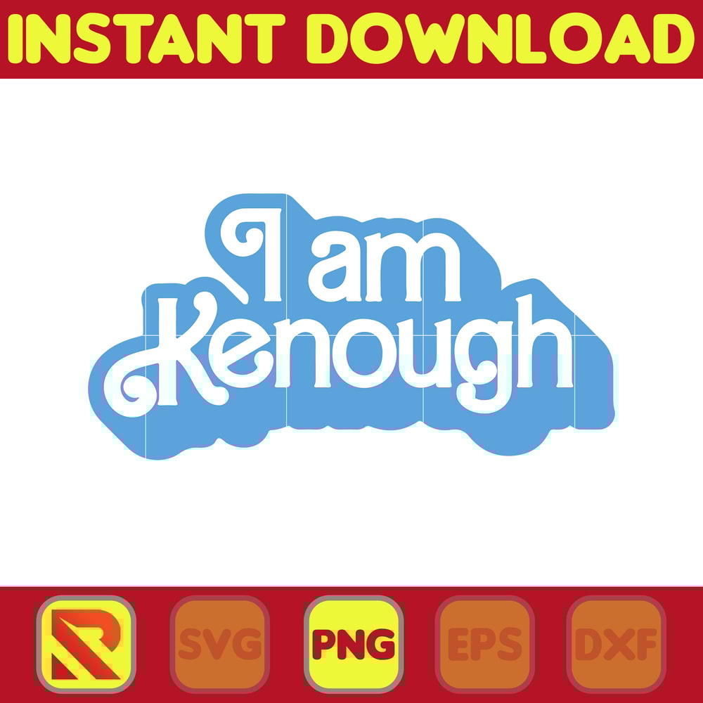 I am Kenough Png, I am K enough Png, I am Enough Png, silhouette, I am enough Png, barbi barbenheimer Png (2).jpg