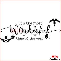 Christmas It's The Most Wonderful Time Of The Year Svg, Christmas Svg