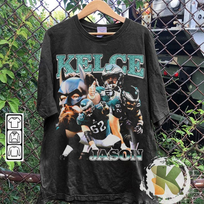 Vintage 90s Graphic Style Jason Kelce T-Shirt, Jason Kelce shirt, Vintage Oversized Sport Tee.jpg