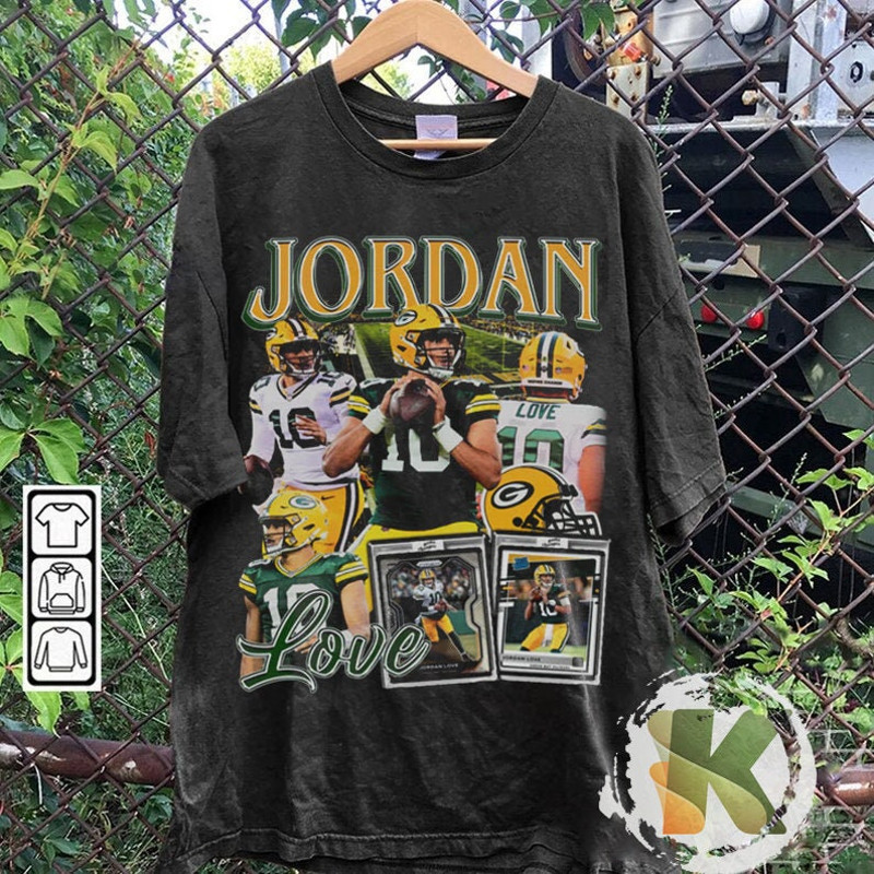 Vintage 90s Graphic Style Jordan Love T-Shirt, Jordan Love shirt, Vintage Oversized Sport Tee.jpg