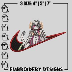 Nike Daki embroidery design, Kimetsu no Yaiba embroidery, anime design, logo design, logo shirt, Digital download