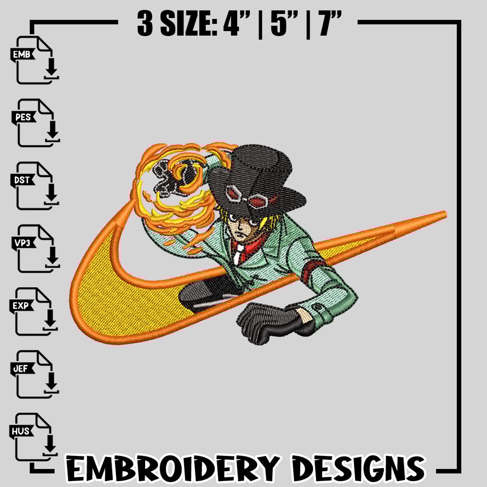 Nike Sabo embroidery design