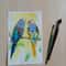 parrot - watercolor painting - picture with birds - yellow painting - nature - birds - realistic painting - 5.jpg