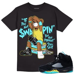 aqua 5s dopeskill unisex shirt if you aint graphic