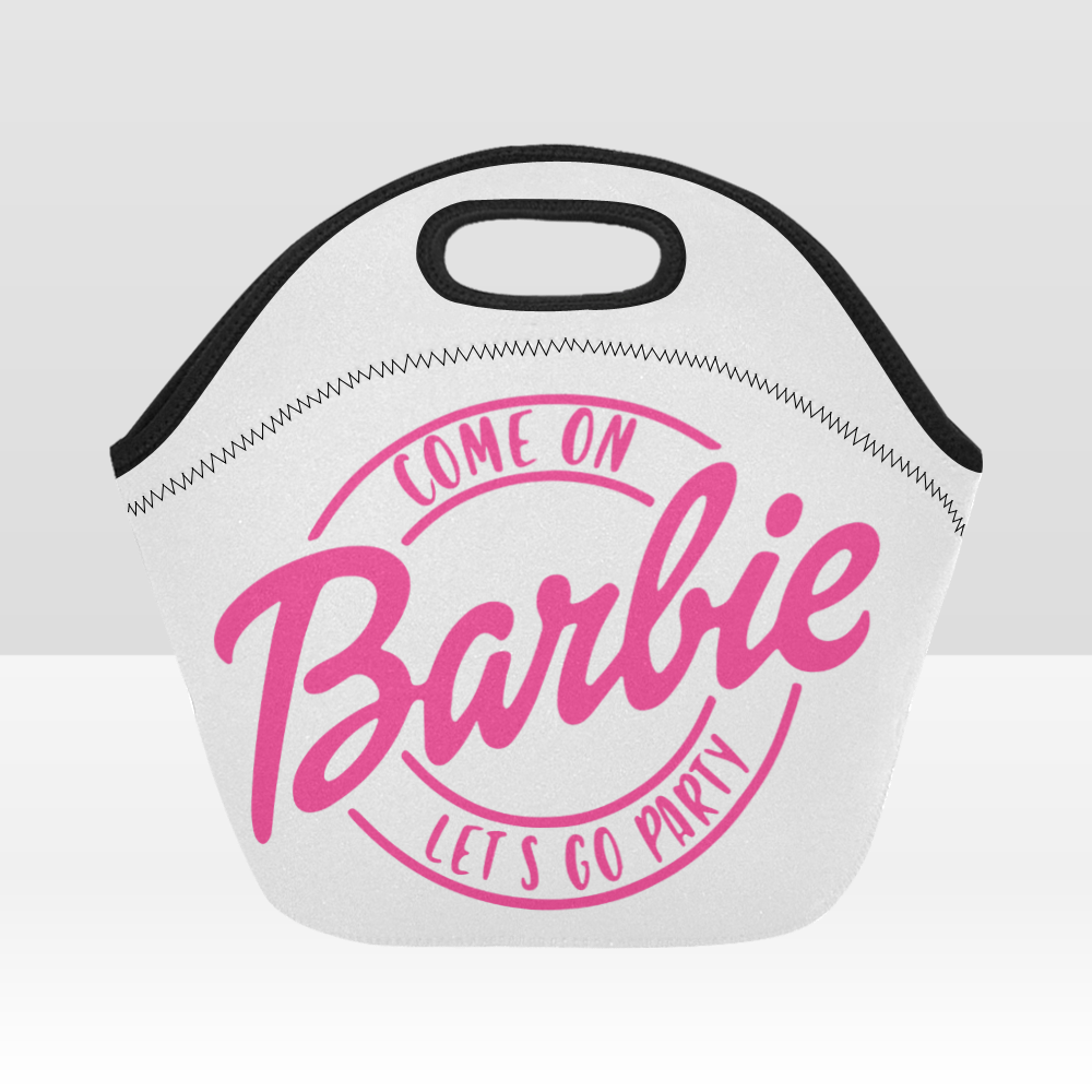 Come on Barbie lets go party Neoprene Lunch Bag.png