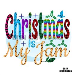Christmas Is My Jam Svg, Christmas Svg, Plaid Christmas Svg, Leopard My Jam Svg