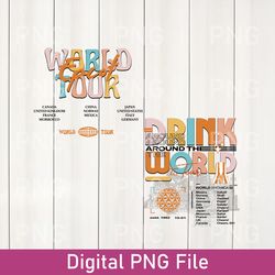 disney epcot world tour double-sided png, retro disney epcot png, drinking around the world png, epcot center 1982 png