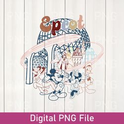 disney epcot png, vintage epcot 1982 png, vintage disney png, mickey and friends png, epcot trip png, disney family png