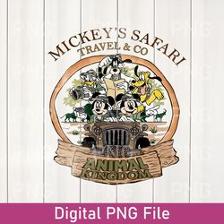 disney animal kingdom png, vintage animal kingdom png, mickey safari png, disney safari trip png, safari mode digital
