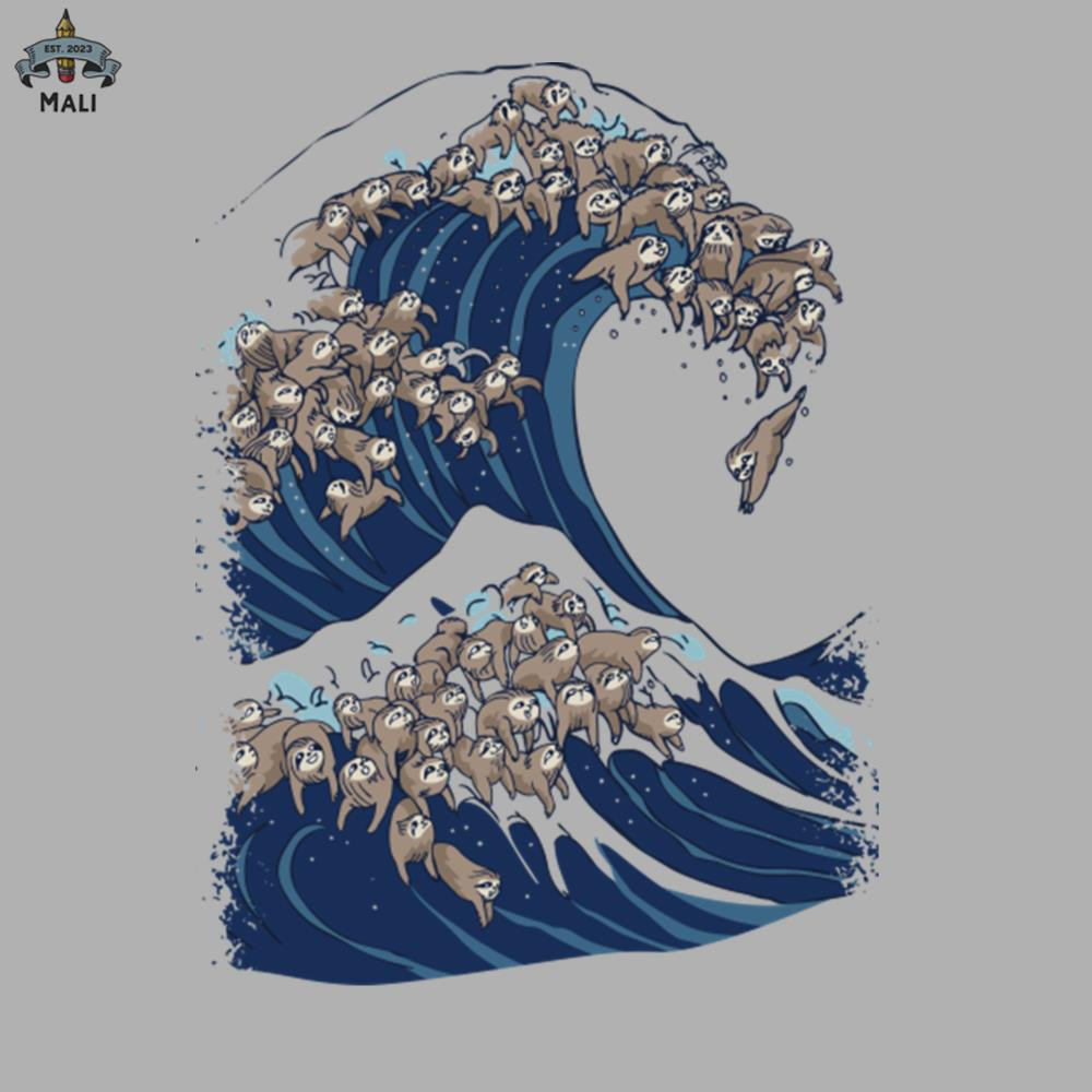 ML0607355-The Great Wave of Sloths Sublimation PNG Download.jpg