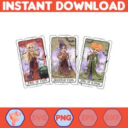 happy halloween png, trick or treat, spooky season png, halloween witch, tarot card png, separate tarot cards