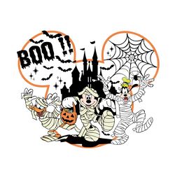 halloween mummy mickey and friends, halloween masquerade, halloween svg, halloween shirt svg, boo svg, svg, png files