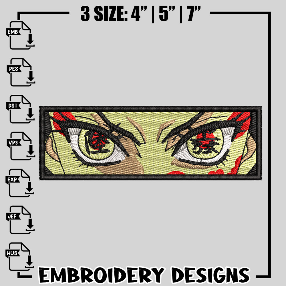 Daki Eyes embroidery design