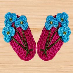 A crochet flower Hair clip pattern