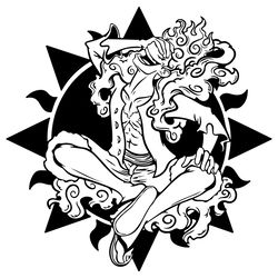 one piece svg, luffy gear 5 svg, one piece png, one piece, nika, one piece anime
