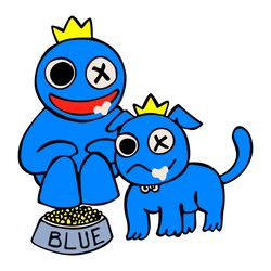 rainbow friends svg, rainbow friends png, blue svg, blue rainbow friends dog, blue png, cartoon svg, game svg, digita
