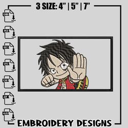 Luffy Baby embroidery design, One Piece embroidery, anime design, logo design, anime shirt, Instant download