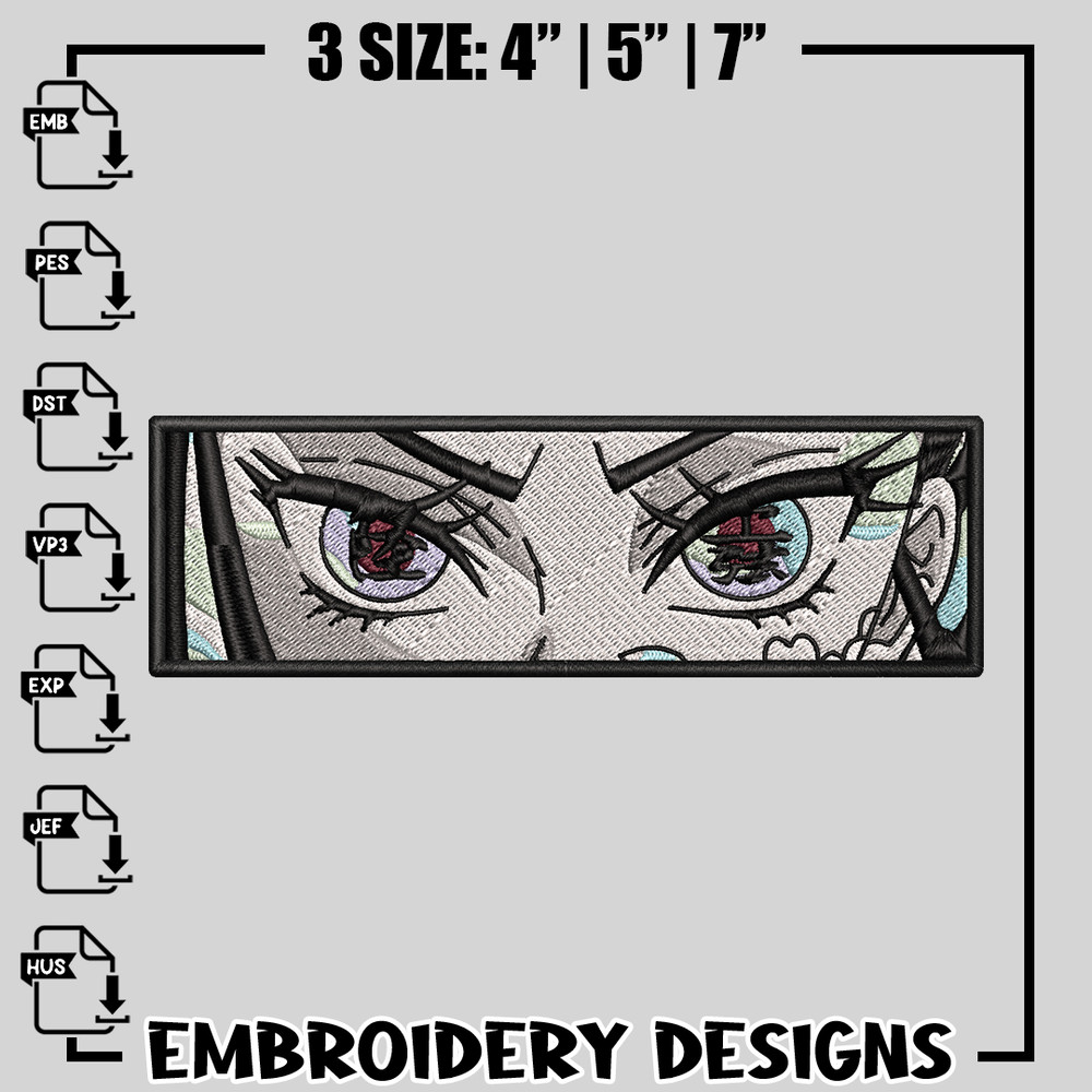 Daki eyes embroidery design