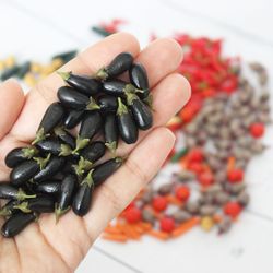 miniature eggplant 1:12 miniature vegetables realistic miniatures food for dolls - dollhouse miniature