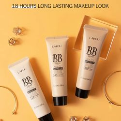 BB Cream Brighten Even Skin Tone Liquid Foundation Moisturizing Hydrating Concealer Cover Blemishes Concel Pores Makeup