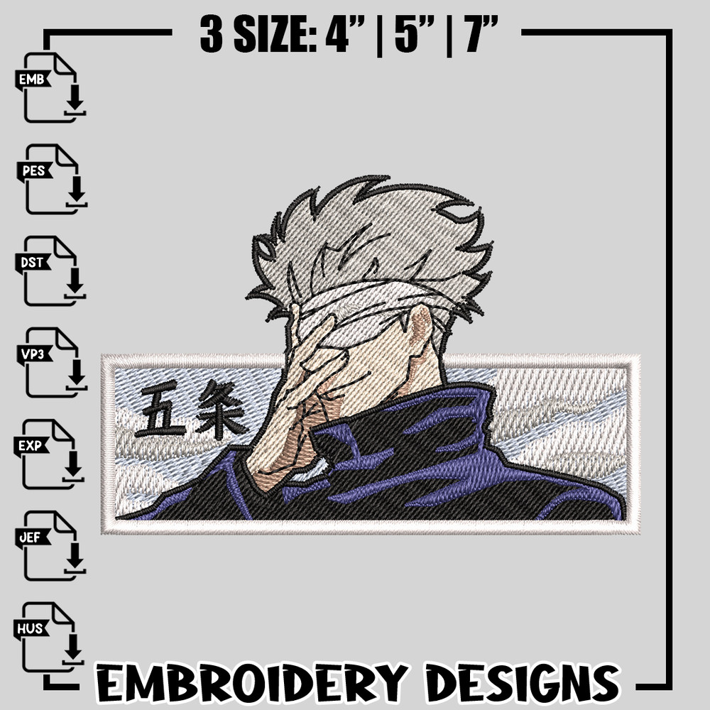 Gojo embroidery design