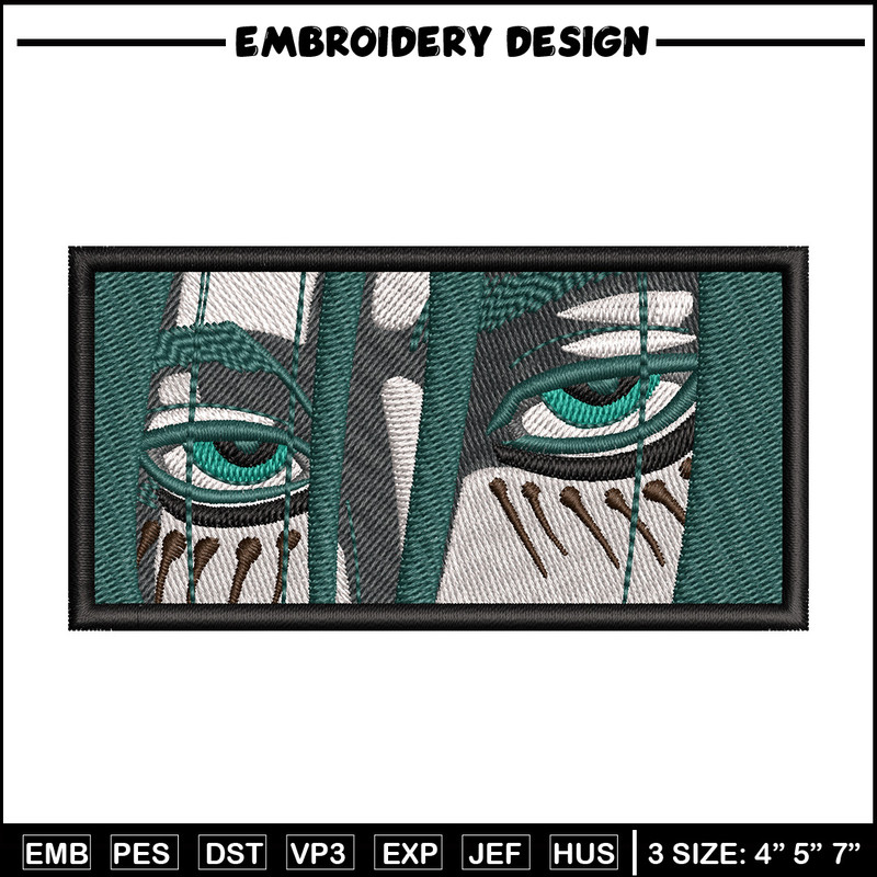 Eren green eyes embroidery design, Aot embroidery, Anime design, Embroidery shirt, Embroidery file, Digital download.jpg
