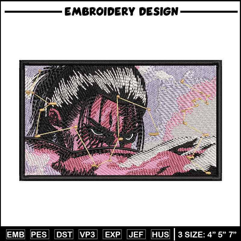 Eren rectangle embroidery design, Aot embroidery, Anime design, Embroidery shirt, Embroidery file, Digital download.zip.jpg