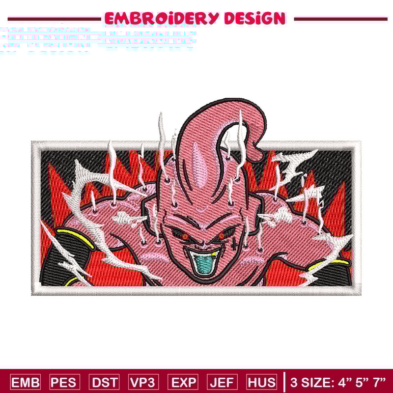 Buu box embroidery design, Dragonball embroidery, Anime design, Embroidery shirt, Embroidery file, Digital download.jpg