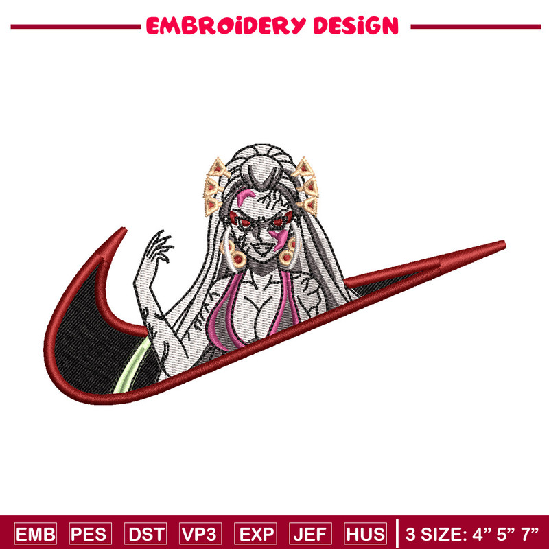 Daki x nike embroidery design, Demon slayer embroidery, Nike design, Embroidery shirt, Embroidery file, Digital download.jpg