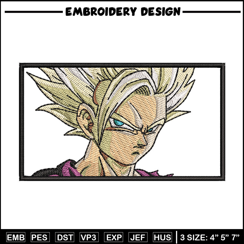 Gohan ssj box embroidery design, Dragonball embroidery, Anime design, Embroidery shirt, Embroidery file,Digital download.jpg
