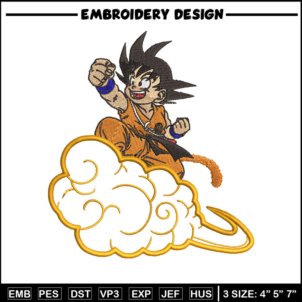 Goku child embroidery design, Dragonball embroidery, Anime design, Embroidery shirt, Embroidery file, Digital download.jpg