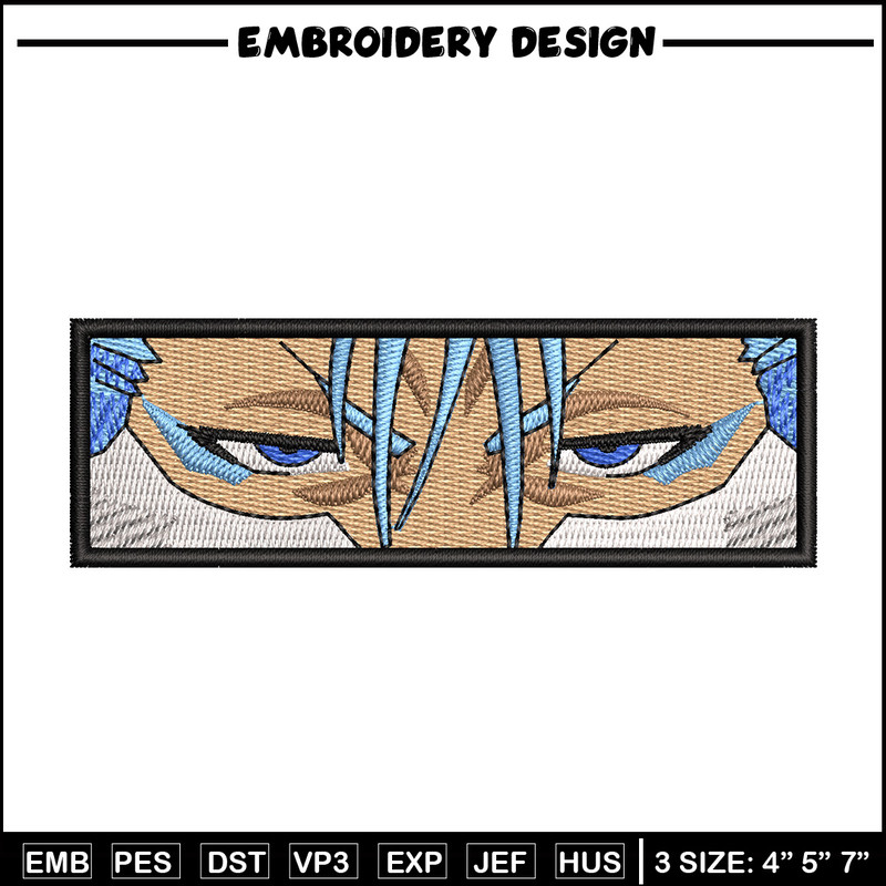 Grimmjow eyes embroidery design, Bleach embroidery, Anime design, Embroidery shirt, Embroidery file, Digital download.jpg