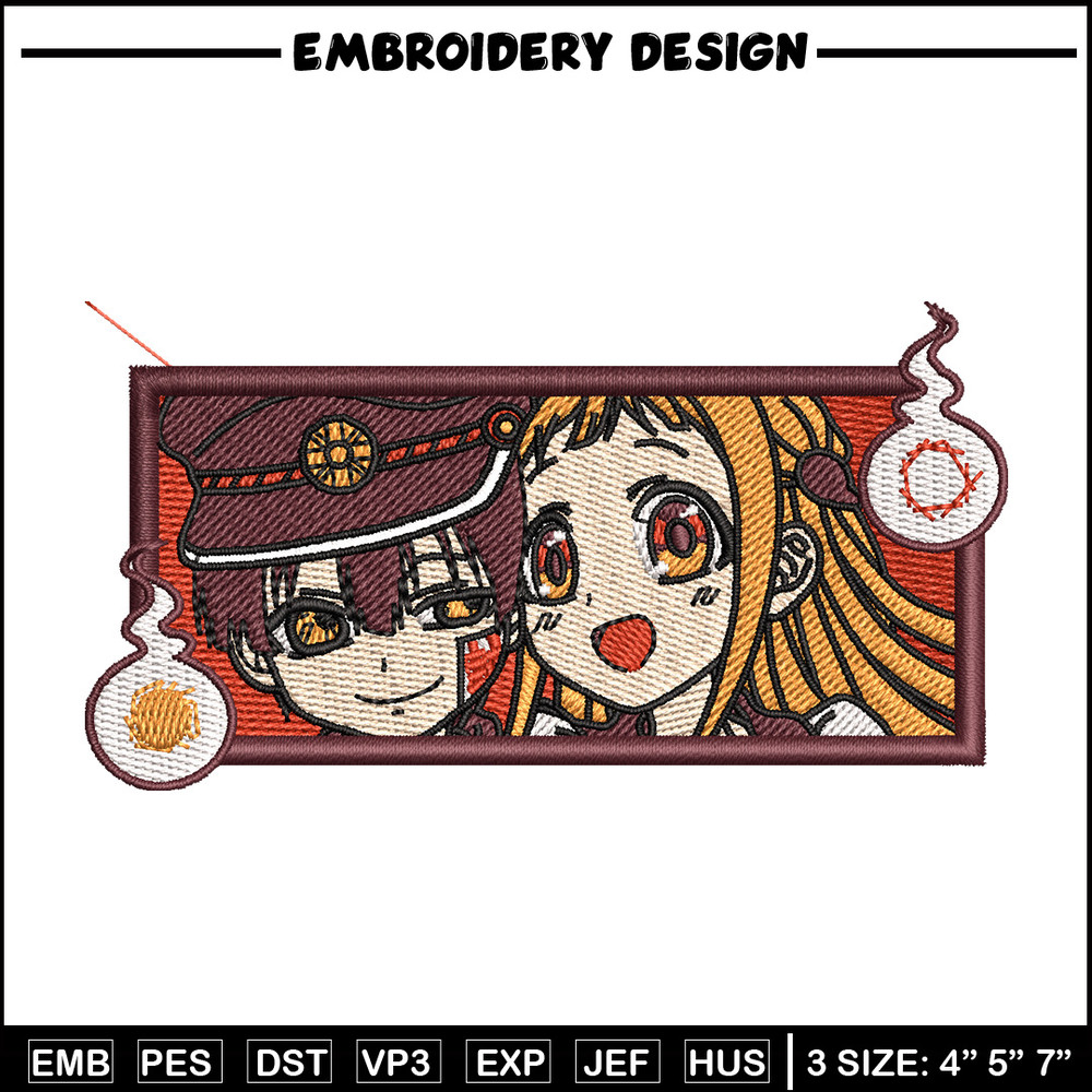 Hanako yashiro embroidery design, Hanako embroidery, Anime design, Embroidery shirt, Embroidery file, Digital download.jpg