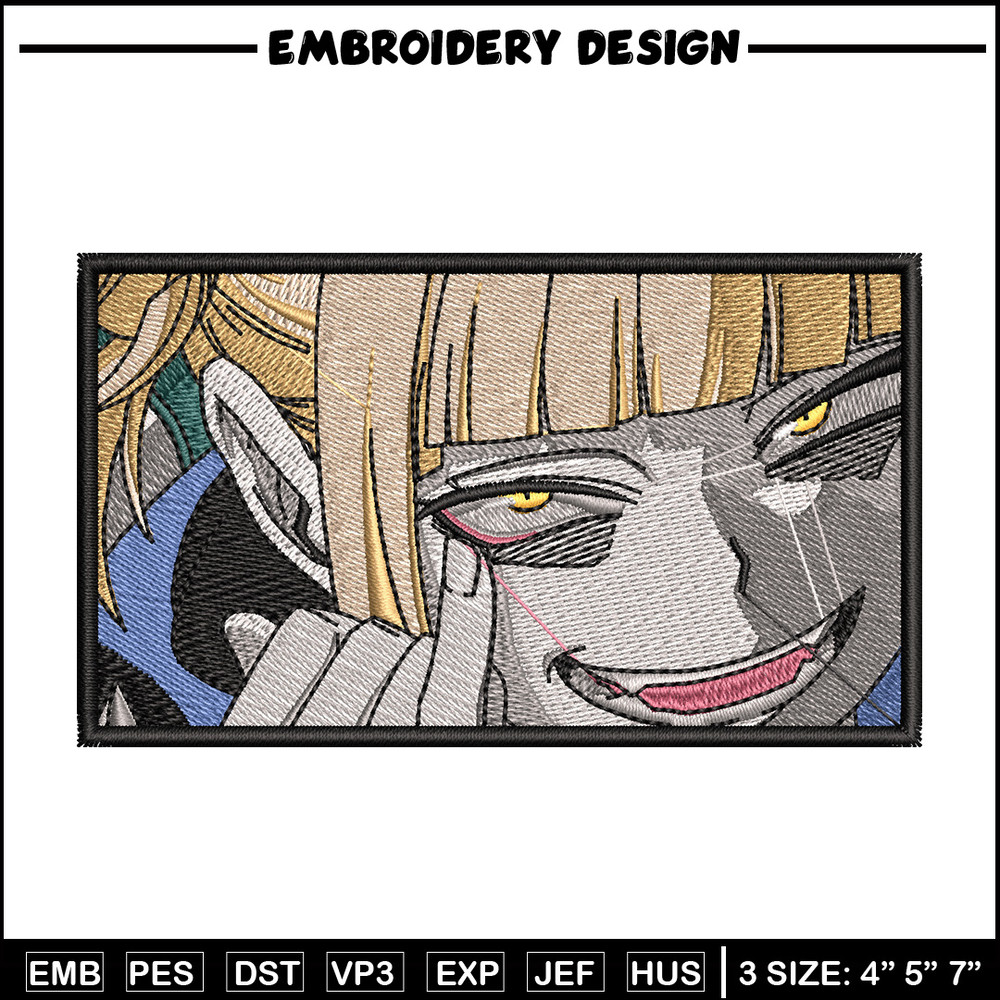 Himiko toga box embroidery design, Mha embroidery, Anime design, Embroidery shirt, Embroidery file, Digital download.jpg