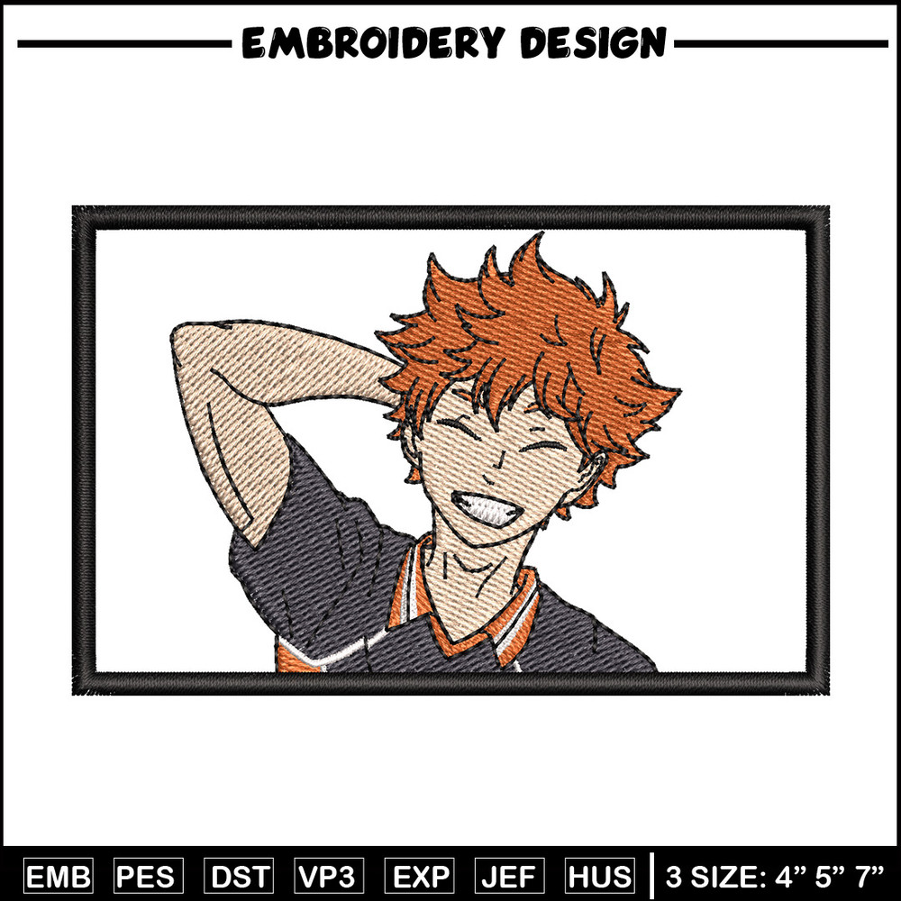 Hinata box embroidery design, Haikyuu embroidery, Embroidery shirt, Embroidery file, Anime design, Digital download.jpg