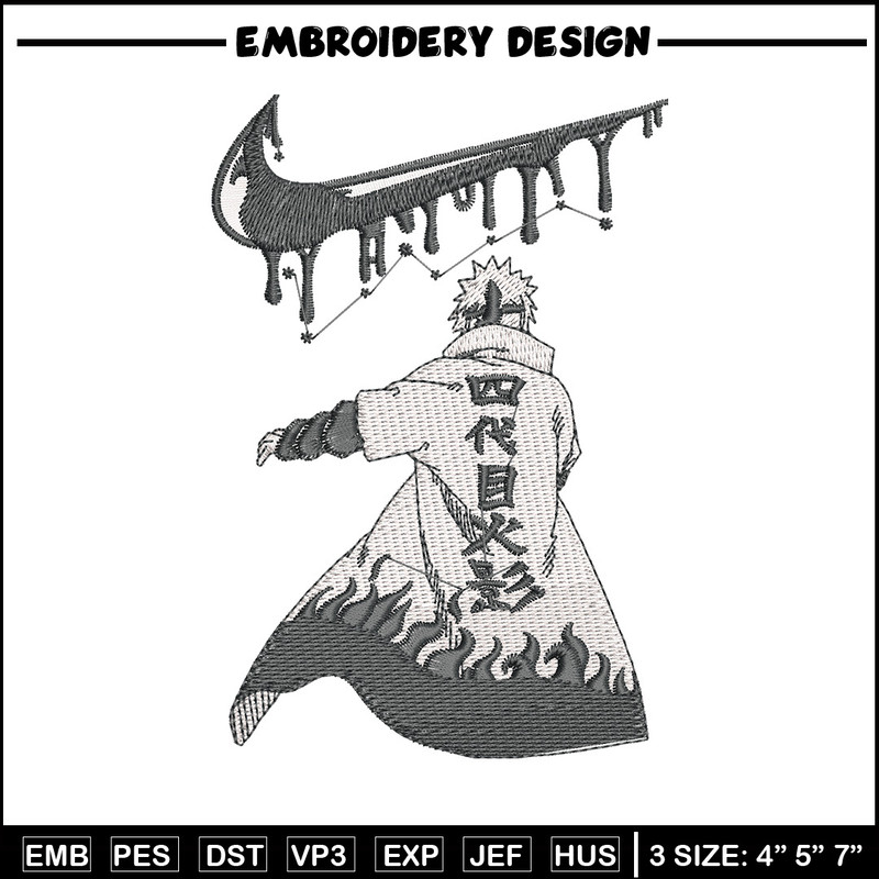 Hokage nike embroidery design, Naruto embroidery, Embroidery shirt, Embroidery file, Anime design, Digital download.jpg