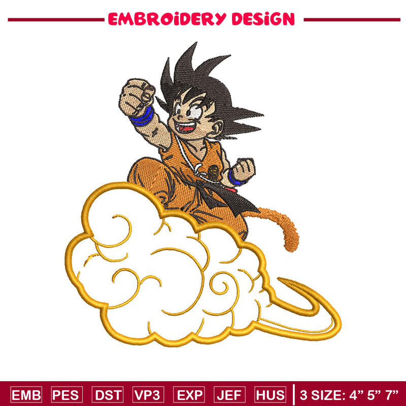 Goku child embroidery design, Dragonball embroidery, Anime design, Embroidery shirt, Embroidery file, Digital download.jpg