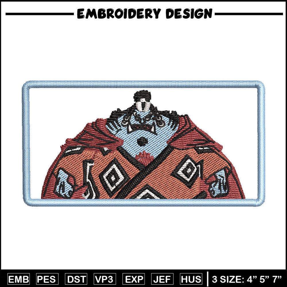 Jinbei box embroidery design, One piece embroidery, Anime design, Embroidery shirt, Embroidery file, Digital download.jpg