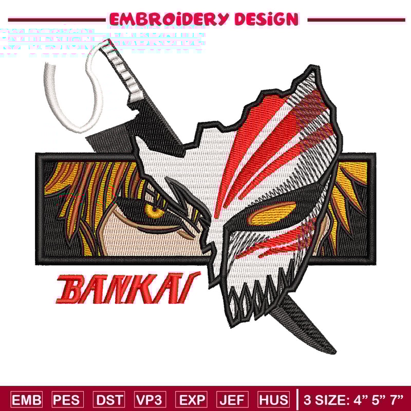 Ichigo eyes embroidery design, Bleach embroidery, Anime design, Embroidery shirt, Embroidery file, Digital download.jpg