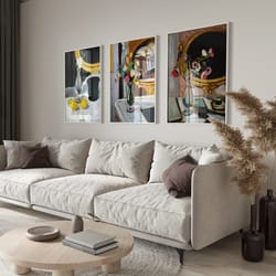 artful matisse art print set of 3, matisse wall art, matisse gallery wall set, henri matisse poster set, museum poster,